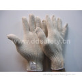 Natural Cotton Knitted Working Gloves, Pass CE (DCK704)